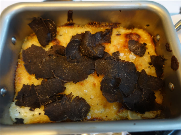 cardoon gratin with truffle